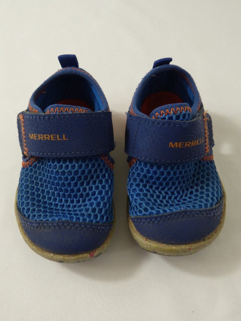 Merrell Little Kid's Blue/Orange Bare Steps® H2O Water Shoe, Size 4W